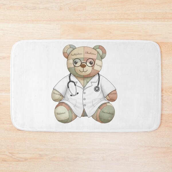 Item preview, Stitched by God, Doc Bear designed and sold by FaithFancies.