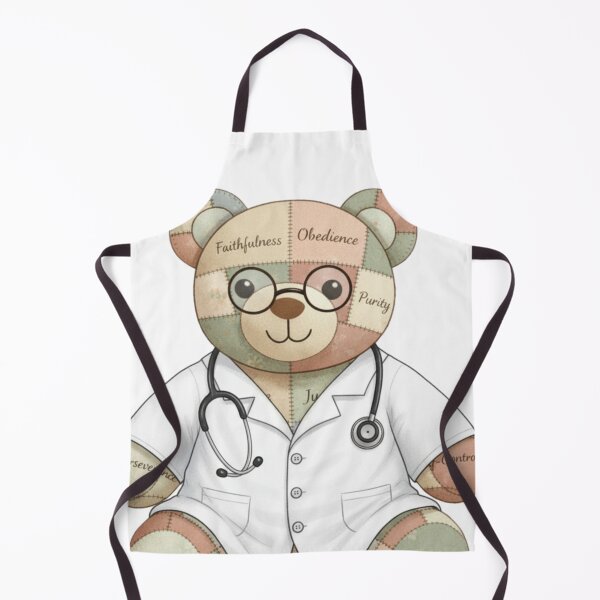 Item preview, Stitched by God, Doc Bear designed and sold by FaithFancies.