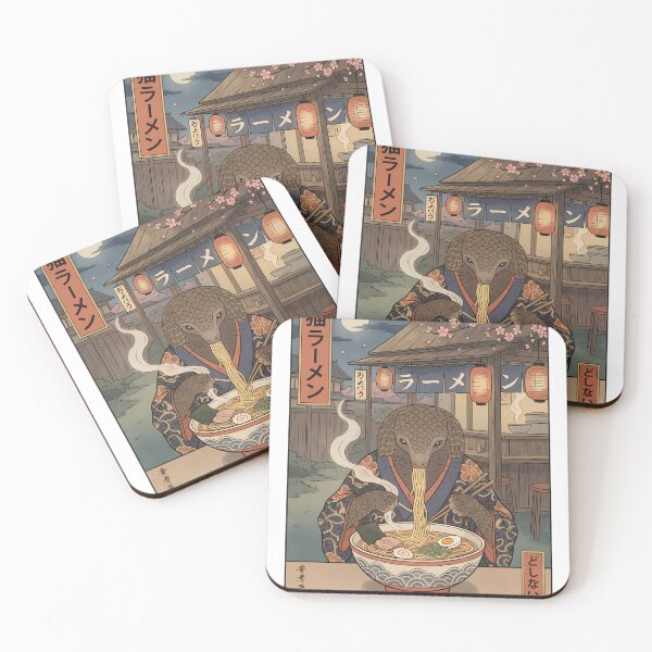 Item preview, Pangolin Ramen Japanese Ukiyo-e Art designed and sold by k3rstman1.