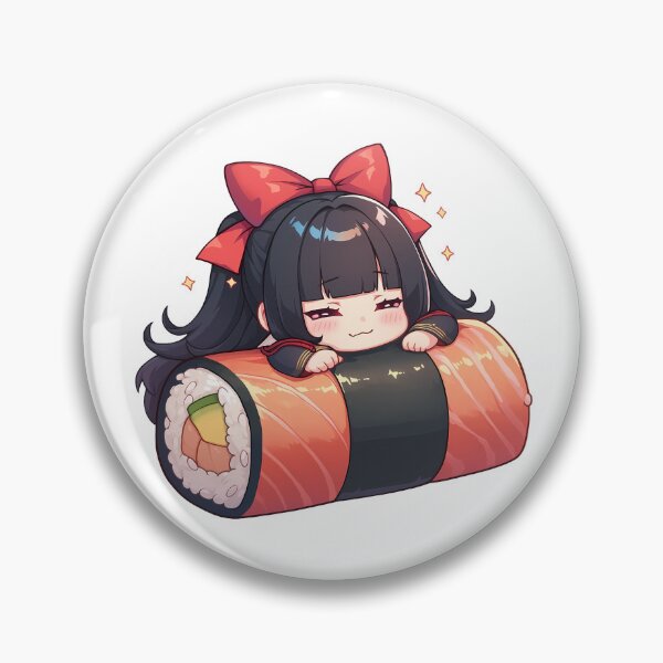 Item preview, Formidable Azur Lane Chibi Sushi Kawaii Anime Girl Elegant Roll designed and sold by CarlosBender.