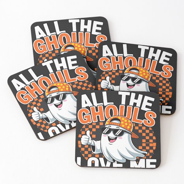 Item preview, All The Ghouls Love Me Halloween Ghost Kids Boys 5 designed and sold by Rackaam.