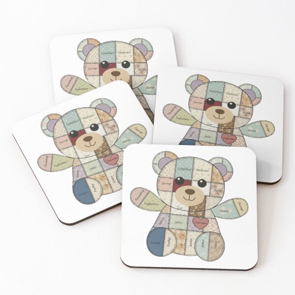 Item preview, Stitched by God, Little Love Bear designed and sold by FaithFancies.