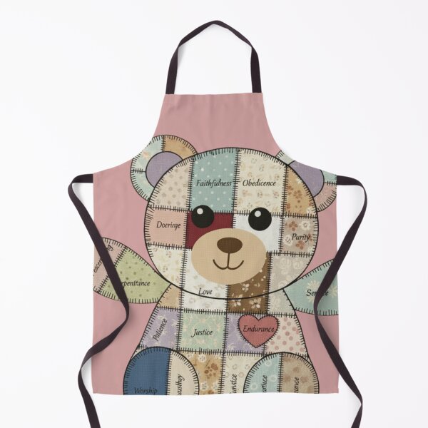 Item preview, Stitched by God, Little Love Bear designed and sold by FaithFancies.