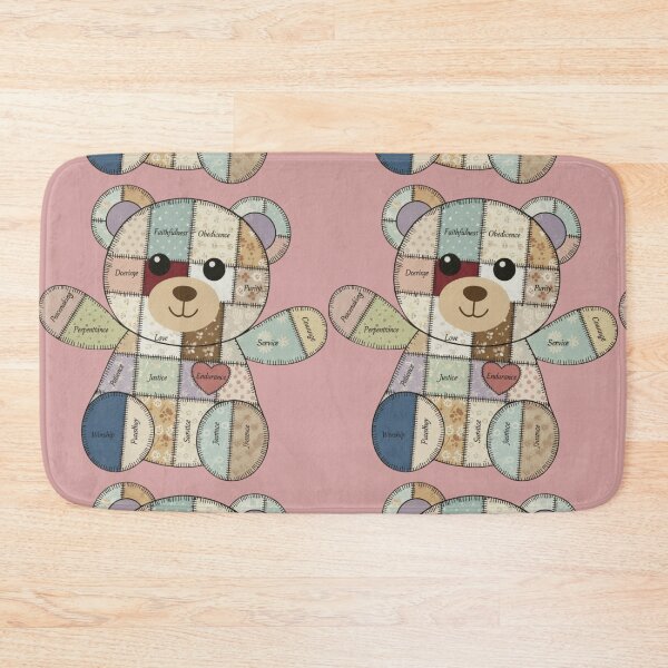 Item preview, Stitched by God, Little Love Bear designed and sold by FaithFancies.