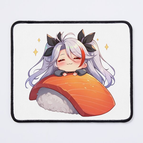 Item preview, Prinz Eugen Azur Lane Chibi Sushi Kawaii Anime Girl Elegant Salmon Roll designed and sold by CarlosBender.