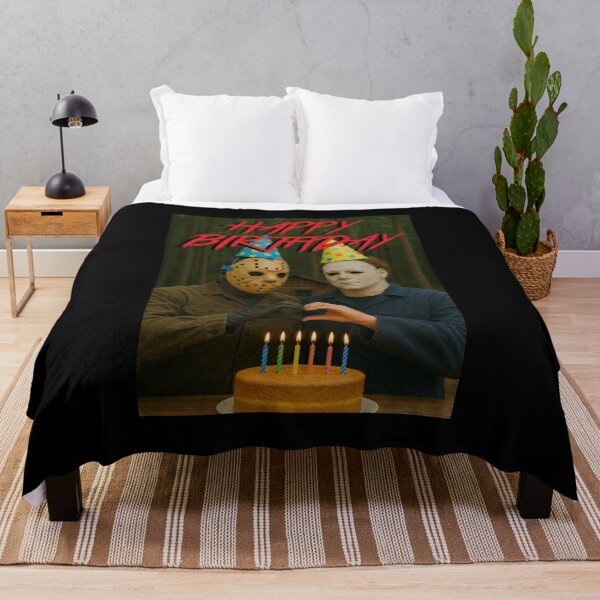 Item preview, Jason Voorhees Michael Myers Heart Hands Happy Birthday designed and sold by keytee.