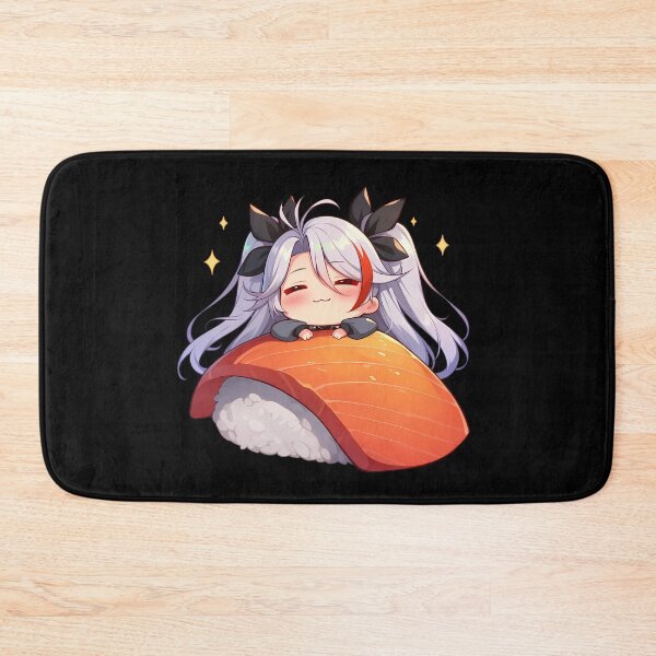 Item preview, Prinz Eugen Azur Lane Chibi Sushi Kawaii Anime Girl Elegant Salmon Roll designed and sold by CarlosBender.