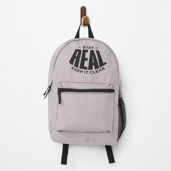 Item preview, Stay Real Keep It Clean – Authentic Lifestyle & Mindset Quote designed and sold by Axivra.