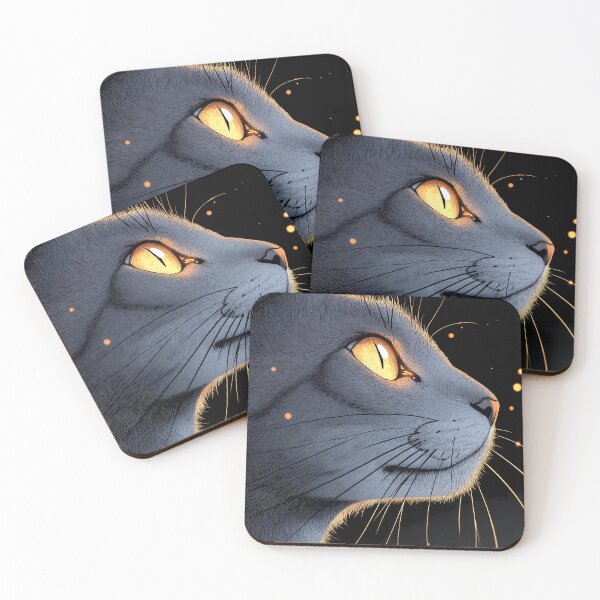 Item preview, Chartreux Cat Soft Cosmic Gaze Artwork designed and sold by mildaclairmo.