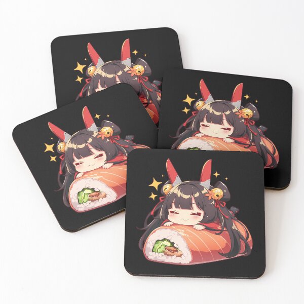 Item preview, Noshiro Azur Lane Chibi Sushi Kawaii Anime Girl Illustration designed and sold by CarlosBender.
