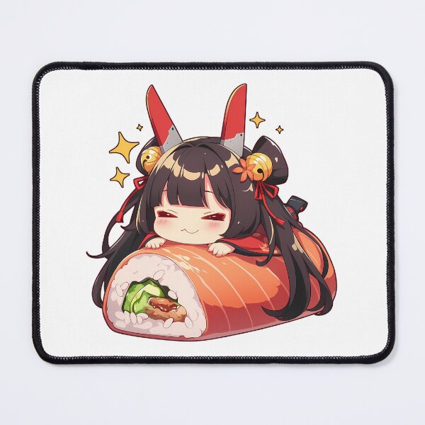 Item preview, Noshiro Azur Lane Chibi Sushi Kawaii Anime Girl Illustration designed and sold by CarlosBender.