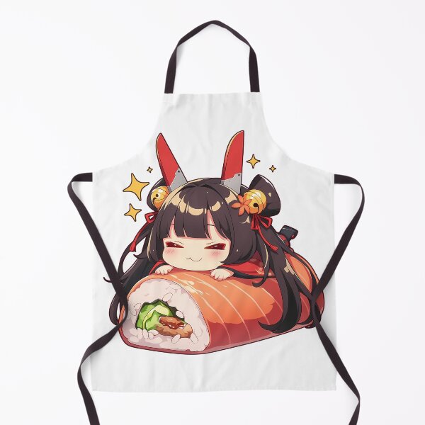 Item preview, Noshiro Azur Lane Chibi Sushi Kawaii Anime Girl Illustration designed and sold by CarlosBender.
