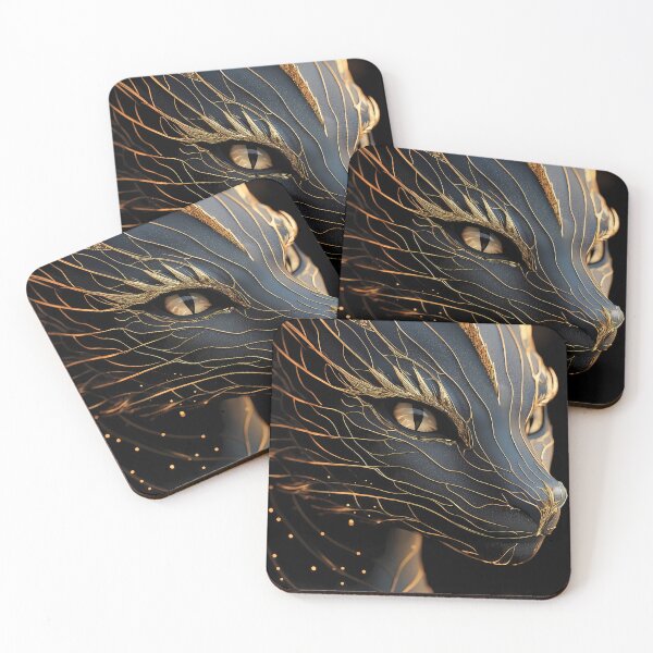 Item preview, Dragon Mythic Power Golden Line Fantasy Art designed and sold by mildaclairmo.