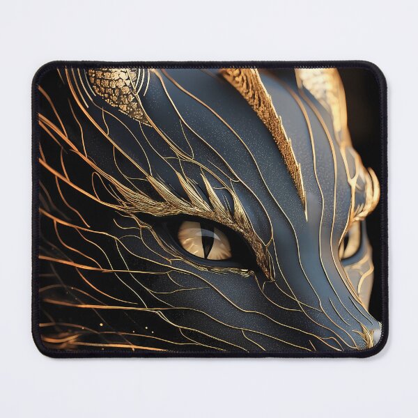 Item preview, Dragon Mythic Power Golden Line Fantasy Art designed and sold by mildaclairmo.