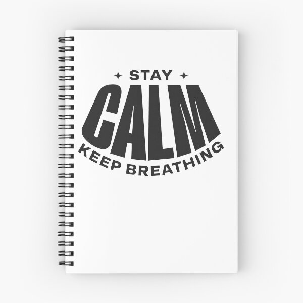 Item preview, Stay Calm Keep Breathing – Calm Mind & Mental Wellness Quote designed and sold by Axivra.