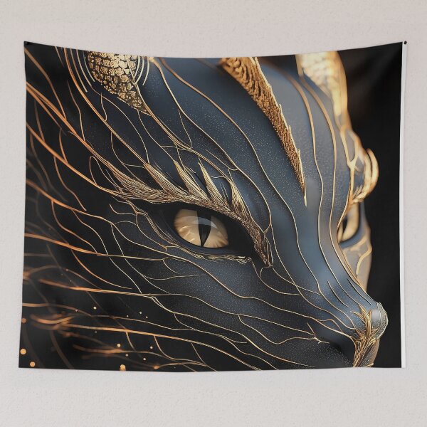 Item preview, Dragon Mythic Power Golden Line Fantasy Art designed and sold by mildaclairmo.