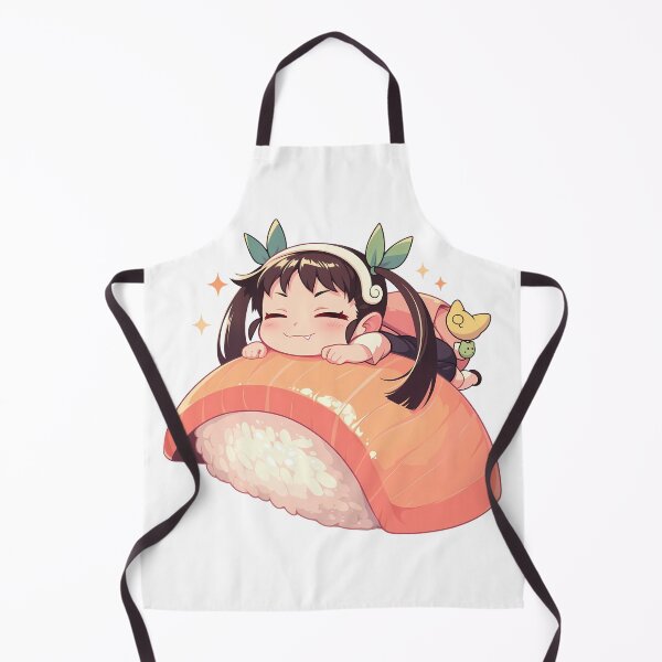 Item preview, Mayoi Hachikuji Cheerful Sushi Chibi Kawaii Bakemonogatari Anime Girl designed and sold by CarlosBender.