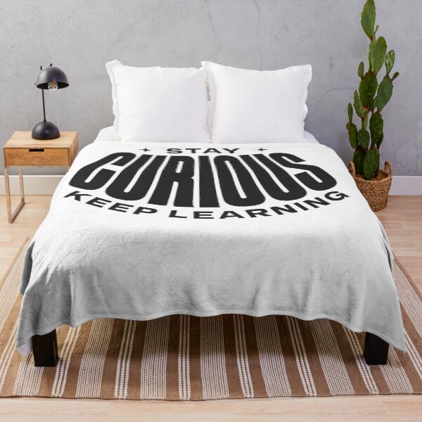 Item preview, Stay Curious Keep Learning – Growth & Lifelong Learning Quote designed and sold by Axivra.