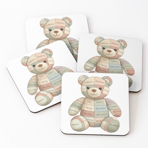 Item preview, Stitched by God, Bear designed and sold by FaithFancies.