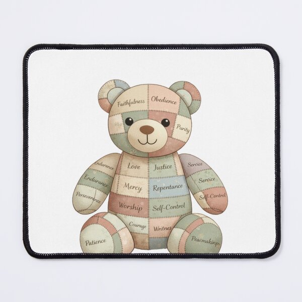 Item preview, Stitched by God, Bear designed and sold by FaithFancies.