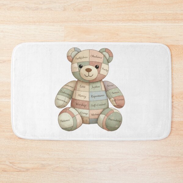 Item preview, Stitched by God, Bear designed and sold by FaithFancies.