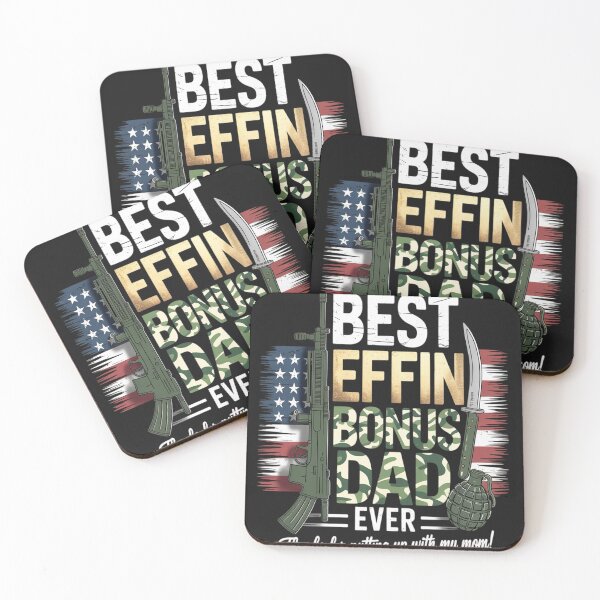 Item preview, Best Effin’ Bonus Dad Ever  Camouflage Dad designed and sold by Rackaam.
