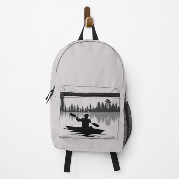 Item preview, Lispe Kayaker Silhouette Forest Lake Reflection designed and sold by Lispe-Designs.