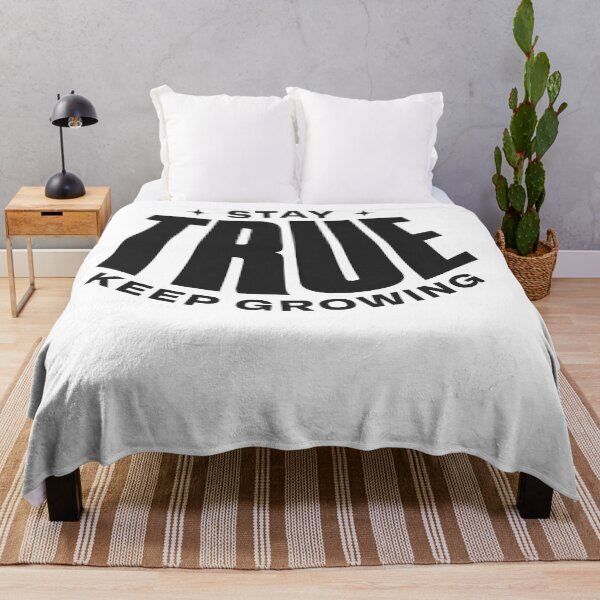 Item preview, Stay True Keep Growing – Authentic Growth & Mindset Quote designed and sold by Axivra.