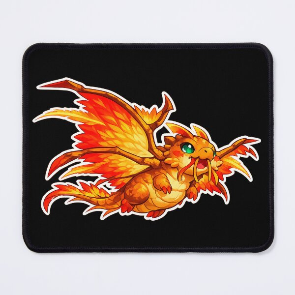 Item preview, Chubby Dragonhawk – Cute Cartoon Dragon Hawk Fantasy Creature designed and sold by DogLord.