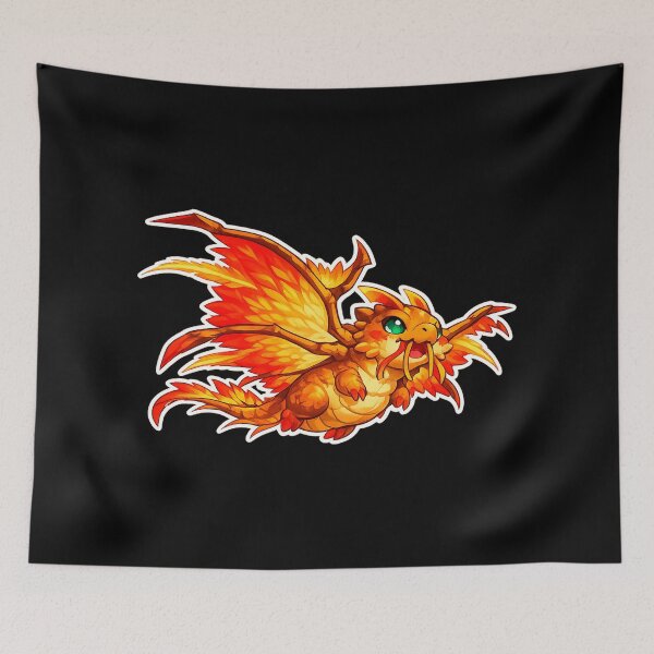 Item preview, Chubby Dragonhawk – Cute Cartoon Dragon Hawk Fantasy Creature designed and sold by DogLord.