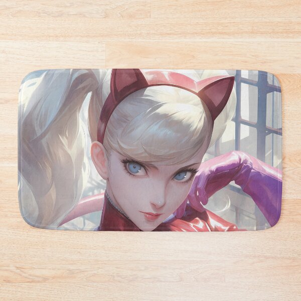 Item preview, Ann Takamaki Persona 5 Game Anime Girl Waifu Red Cat Suit Dynamic City designed and sold by CarlosBender.