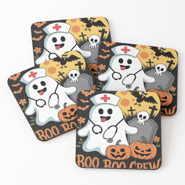 Item preview, Boo Boo Crew Halloween Nurse Ghost designed and sold by Rackaam.