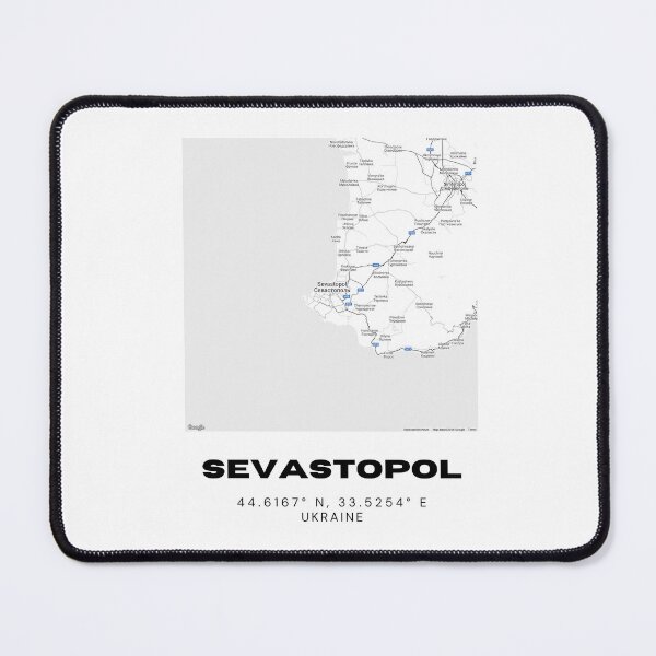 Item preview, Sevastopol Ukraine Map Print | Coordinates Minimalist City Wall Art designed and sold by RM-Journey.