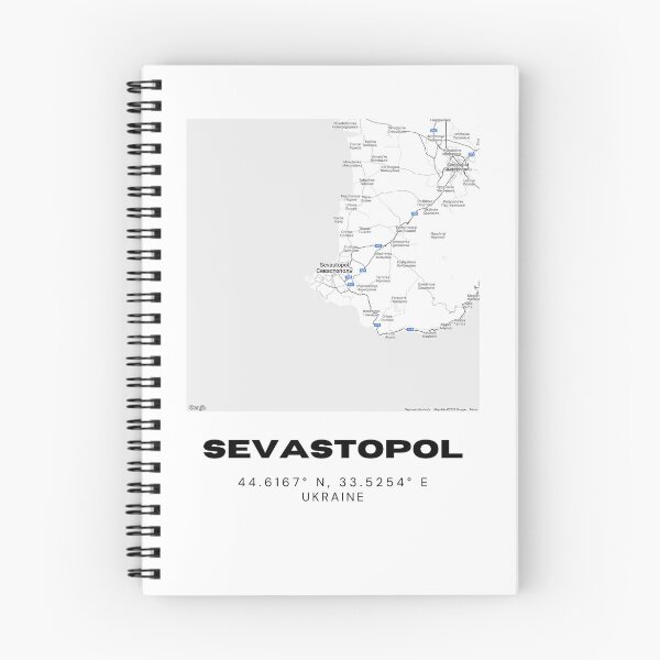 Item preview, Sevastopol Ukraine Map Print | Coordinates Minimalist City Wall Art designed and sold by RM-Journey.