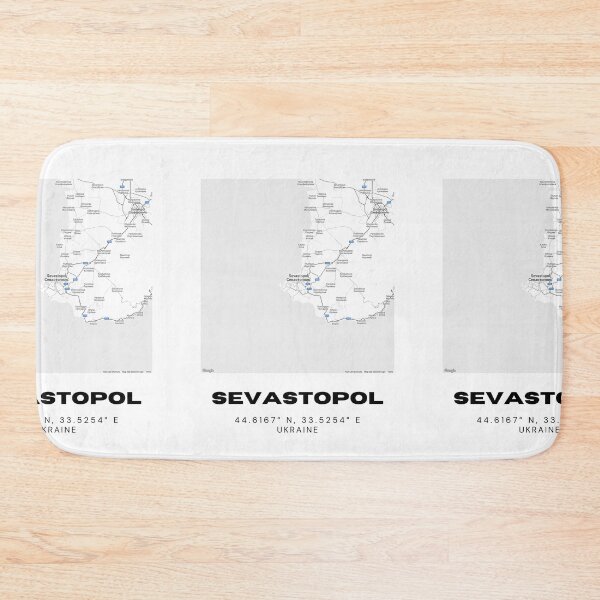 Item preview, Sevastopol Ukraine Map Print | Coordinates Minimalist City Wall Art designed and sold by RM-Journey.