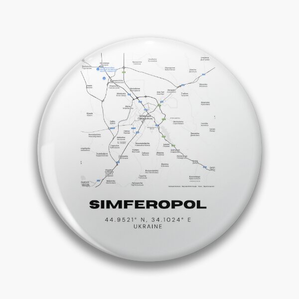 Item preview, Simferopol Ukraine Map Print | Coordinates Minimalist City Wall Art designed and sold by RM-Journey.