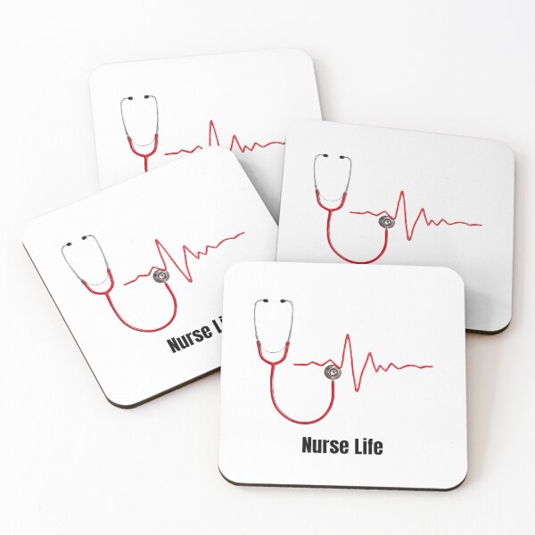 Item preview, Minimalist Nurse Heartbeat - EKG Line Aesthetic designed and sold by ProWorkVibes.