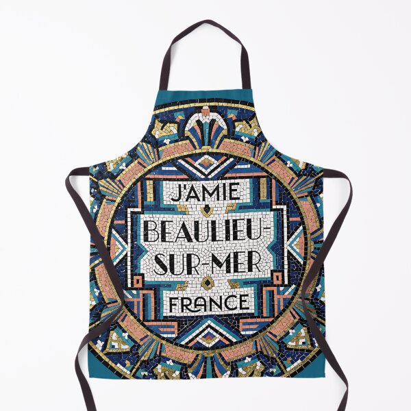 Item preview, J’aime Beaulieu-sur-Mer – French Riviera Mosaic Circle designed and sold by FrancophileFun.