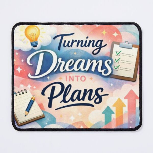 Item preview, Turning Dreams Into Plans – New Year Motivation Quote | Goal Planning Inspiration | Aesthetic Sticker designed and sold by CutePearlStudio.