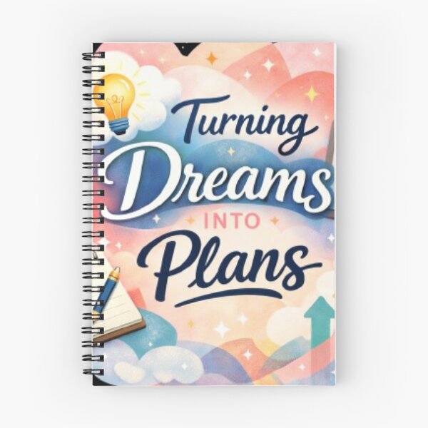 Item preview, Turning Dreams Into Plans – New Year Motivation Quote | Goal Planning Inspiration | Aesthetic Sticker designed and sold by CutePearlStudio.