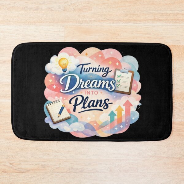 Item preview, Turning Dreams Into Plans – New Year Motivation Quote | Goal Planning Inspiration | Aesthetic Sticker designed and sold by CutePearlStudio.