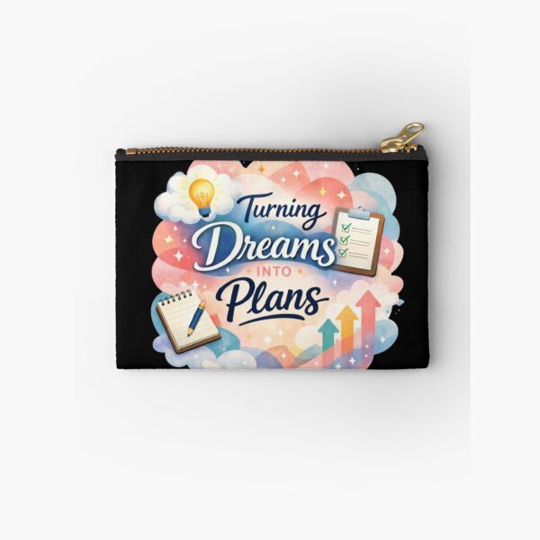 Item preview, Turning Dreams Into Plans – New Year Motivation Quote | Goal Planning Inspiration | Aesthetic Sticker designed and sold by CutePearlStudio.