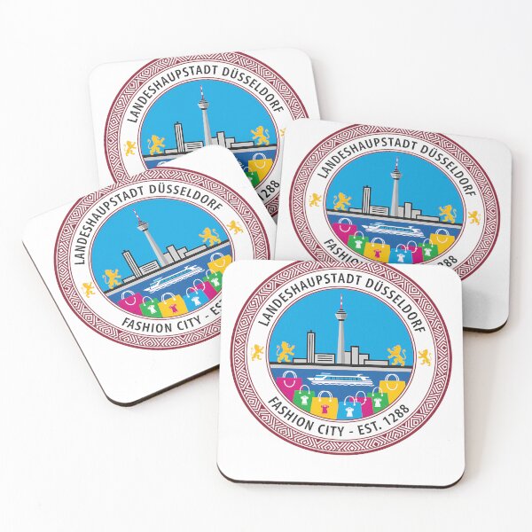 Item preview, Düsseldorf Fashion City Emblem Germany Skyline Seal designed and sold by k3rstman1.