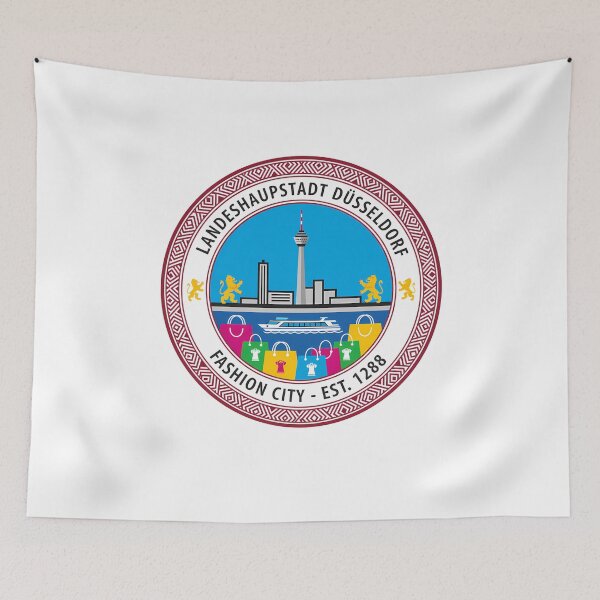 Item preview, Düsseldorf Fashion City Emblem Germany Skyline Seal designed and sold by k3rstman1.