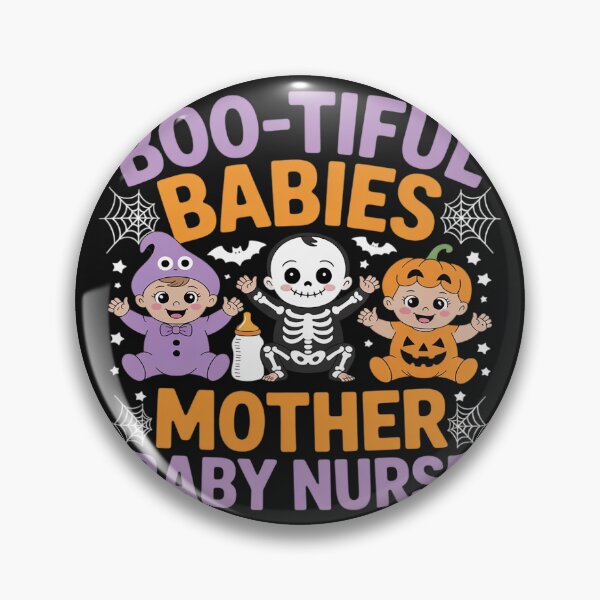 Item preview, Boo-tiful Babies Mother Baby Nurse Halloween Spooky Season designed and sold by Rackaam.