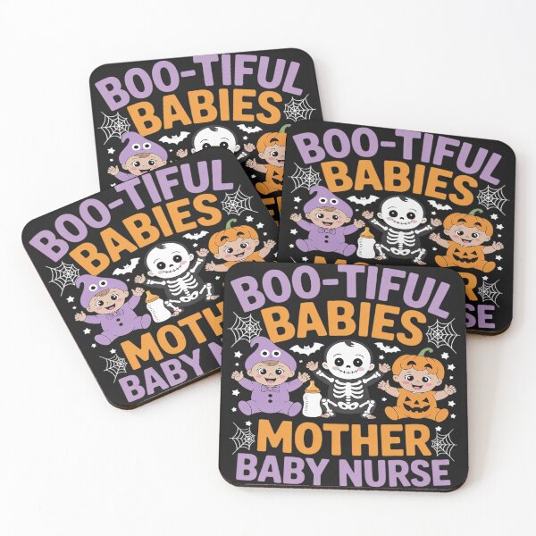 Item preview, Boo-tiful Babies Mother Baby Nurse Halloween Spooky Season designed and sold by Rackaam.