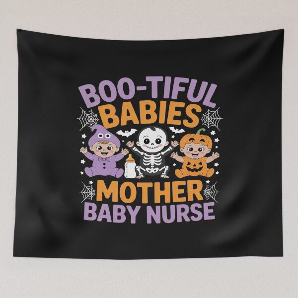 Item preview, Boo-tiful Babies Mother Baby Nurse Halloween Spooky Season designed and sold by Rackaam.