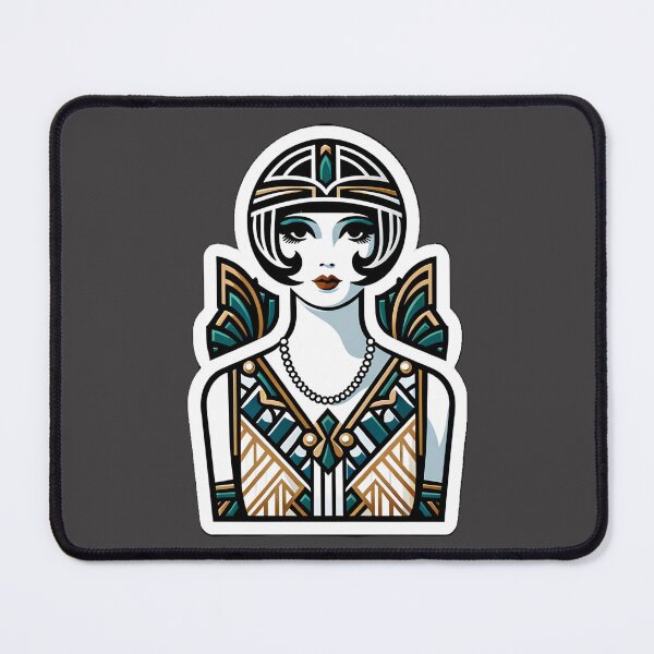 Item preview, Art Deco Flapper Pinup Roaring Twenties Glamour Print designed and sold by PinUpPizzazz.