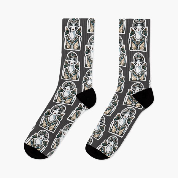 Item preview, Art Deco Flapper Pinup Roaring Twenties Glamour Print designed and sold by PinUpPizzazz.
