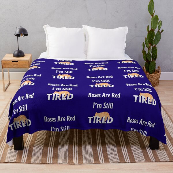 Item preview, Roses Are Red, I’m Still Tired – Funny Cat Exhausted Mood T-Shirt designed and sold by GOTCHO1.